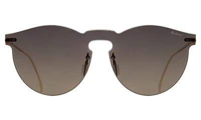 Illesteva Leonard Mask Sunglasses In Silver Gradient / Silver Gradient