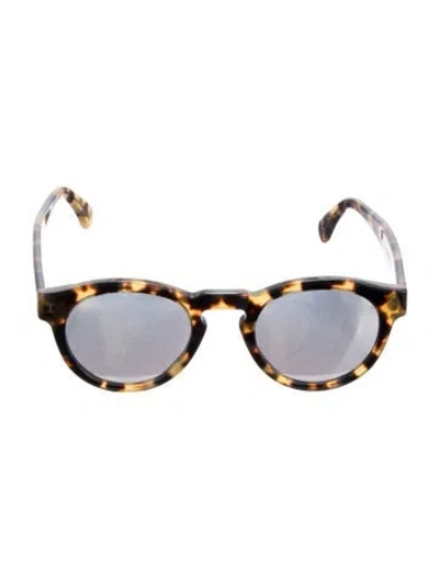 Pre-owned Illesteva Leonard Round Sunglasses In Brown
