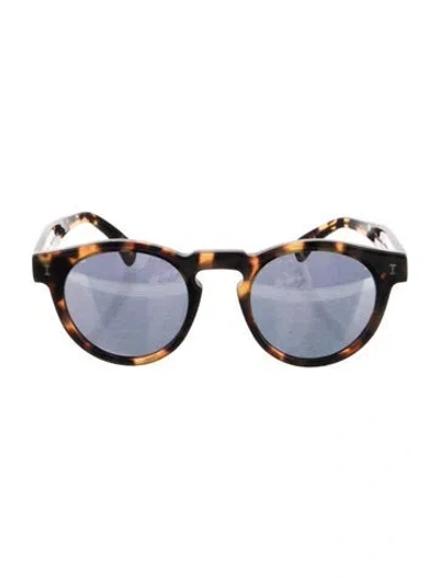 Pre-owned Illesteva Leonard Round Sunglasses In Brown