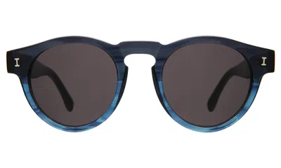 Illesteva Leonard Sunglasses In Aegean Blue / Grey