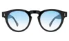 Illesteva Leonard Sunglasses In Black / Blue Gradient See Through