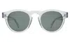 Illesteva Leonard Sunglasses In Clear / Olive