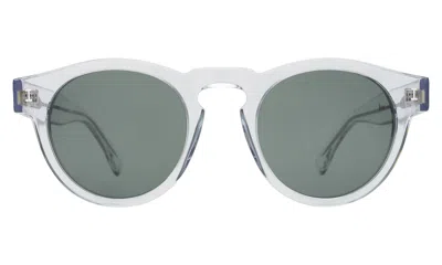 Illesteva Leonard Sunglasses In Clear / Olive