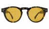 Illesteva Leonard Sunglasses In Flame / Honey See Through