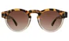 Illesteva Leonard Sunglasses In H/h Tortoise Champagne / Brown Gradient