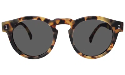 Illesteva Leonard Sunglasses In Matte Tortoise / Grey