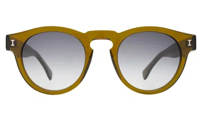 Illesteva Leonard Sunglasses In Moss / Grey Gradient
