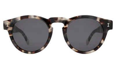 Illesteva Leonard Sunglasses In White Tortoise / Grey