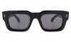 Illesteva Lewis 50 Sunglasses In Black / Grey Flat