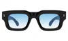 Illesteva Lewis Sunglasses In Black / Blue Flat Gradient See Through
