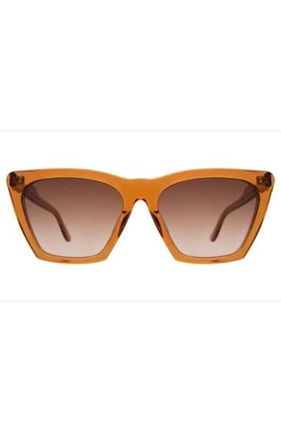 Illesteva Lisbon 57 Sunglasses In Brown