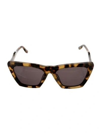 Pre-owned Illesteva Lisbon Cat-eye Sunglasses In Brown
