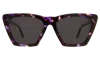Illesteva Lisbon Sunglasses In Berry Tortoise / Grey