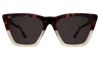 Illesteva Lisbon Sunglasses In H/h Rum Raisin Bone / Grey