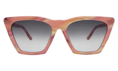 Illesteva Lisbon Sunglasses In Monte Rosa / Grey Gradient