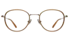 Illesteva London Optical In Saddle/silver / Optical