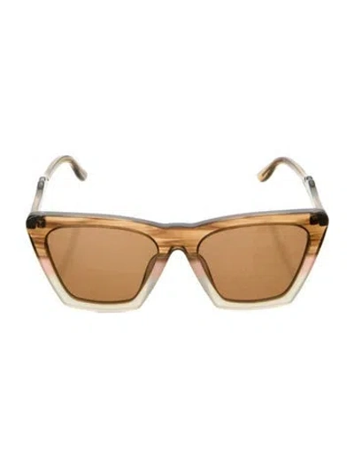 Pre-owned Illesteva Los Feliz Wayfarer Sunglasses In Brown