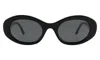 Illesteva Luna Sunglasses In Black / Grey Flat