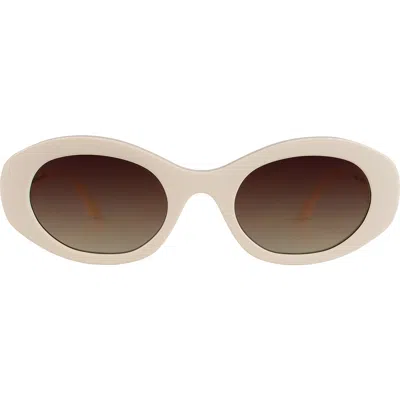 Illesteva Luna Sunglasses In Cream/brown