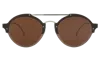 Illesteva Malpensa Sunglasses In Bronze/silver / Brown