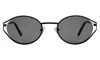 Illesteva Maria Sunglasses In Black / Grey