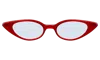 Illesteva Marianne Sunglasses In Red/gunmetal / Metal Flat Mirror