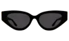 Illesteva Mary Lou Sunglasses In Black / Grey Flat
