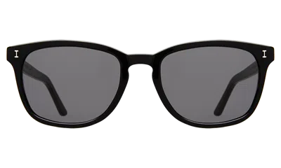 Illesteva Max Sunglasses In Mercury / Grey Flat