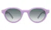Illesteva Medellin Sunglasses In Matte Lilac / Olive Gradient