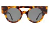 Illesteva Meyer (15 Year Anniversary) Sunglasses In Matte Black / Grey Flat