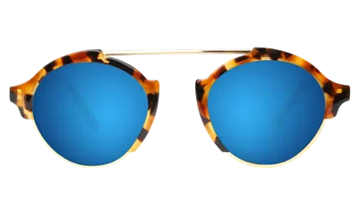 Illesteva Milan Iv Sunglasses In Black / Grey