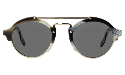 Illesteva Milan Sunglasses In Horn / Grey