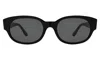 Illesteva Montreal E Sunglasses In Black / Grey Flat