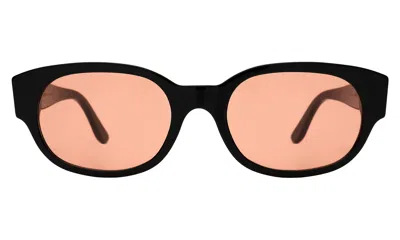 Illesteva Montreal E Sunglasses In Black / Guava See Through