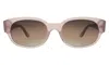 Illesteva Montreal E Sunglasses In Thistle / Brown Flat Gradient