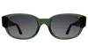 Illesteva Montreal Sunglasses In Pine / Grey Flat Gradient