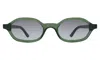 Illesteva Munich Sunglasses In Pine / Grey Flat Gradient