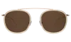 Illesteva Mykonos Ace Sunglasses In Champagne/rose Gold / Brown Flat