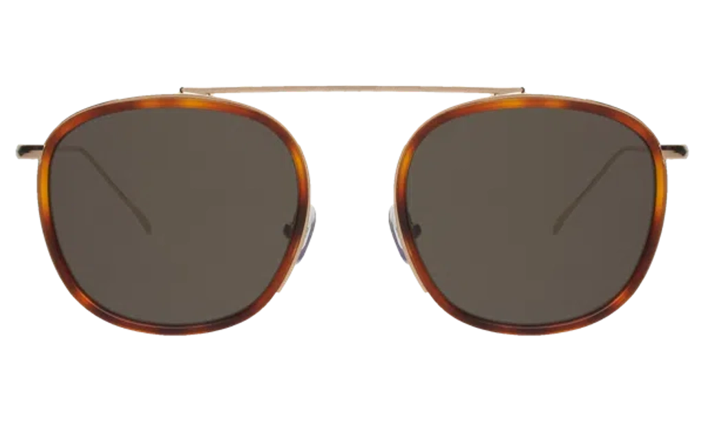 Illesteva Mykonos Ace Sunglasses In Havana/gold / Grey Flat  display picture 1