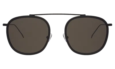 Illesteva Mykonos Ace Sunglasses In Matte Black / Grey Flat