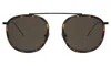Illesteva Mykonos Ace Sunglasses In Matte Tortoise/matte Black / Grey Flat
