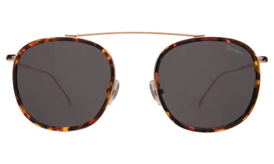 Illesteva Mykonos Ace Sunglasses In Star Tortoise/rose Gold / Grey Flat
