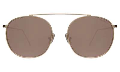 Illesteva Mykonos Ii Sunglasses In Gold / Bright Rose Flat Mirror