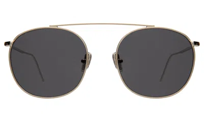 Illesteva Mykonos Ii Sunglasses In Gold / Grey Flat