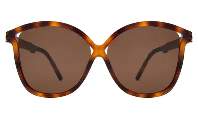 Illesteva Nancy 57 Sunglasses In Havana / Brown
