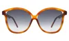 Illesteva Nancy 57 Sunglasses In Red Havana / Grey Gradient