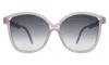 Illesteva Nancy 57 Sunglasses In Thistle / Grey Gradient