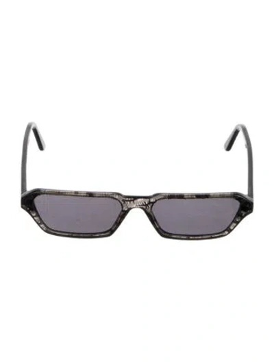 Pre-owned Illesteva Narrow Tinted Sunglasses In Black