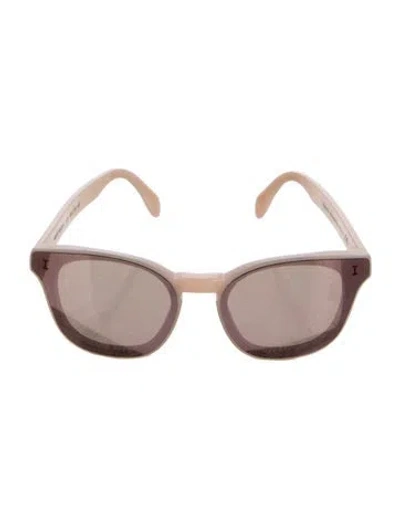 Pre-owned Illesteva Narrow Tinted Sunglasses In Pink