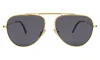 Illesteva Naxos 58 Sunglasses In Gold / Grey Flat